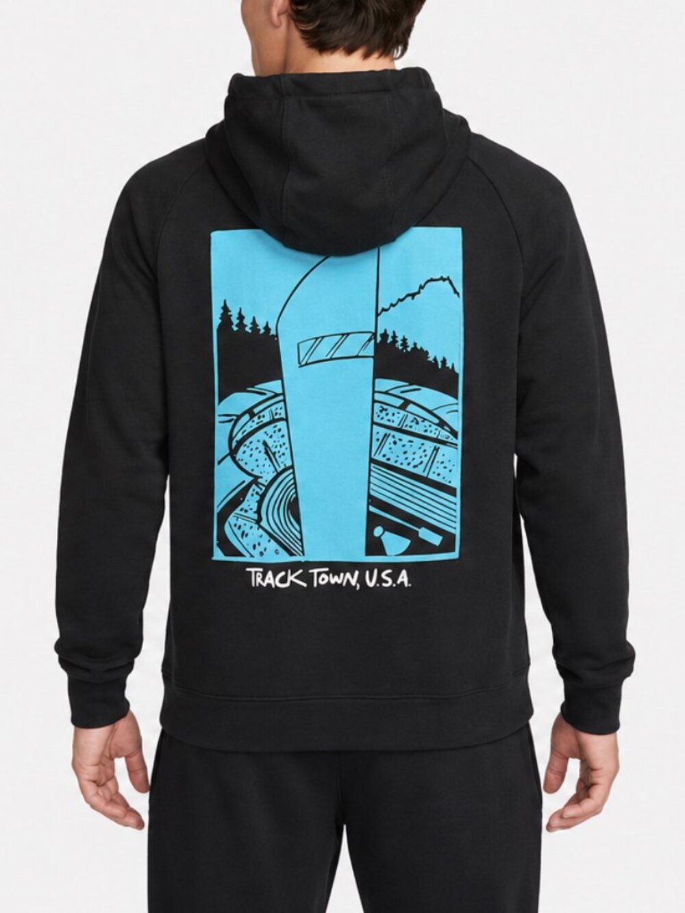 Nike $85 Limited Edition Track Town Embroidered Track & Field Pullover Hoodie M - Picture 2 of 4